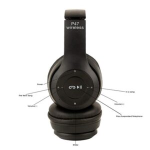 Безжични блутут слушалки P47 5.0+EDR, Stereo headphones, FM, MP3, микрофон, Micro SD - Image 6