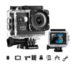 Спортна екшън камера GoPlus SP1080p, micro USB, Водоустойчивост до 30 м, 2-inch, Включени аксесоари