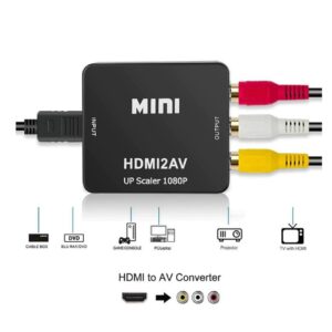 Конвертор HDMI към RCA AV/CVSB L/R, Преобразувател, Адаптер 720Р и 1080Р - Image 1