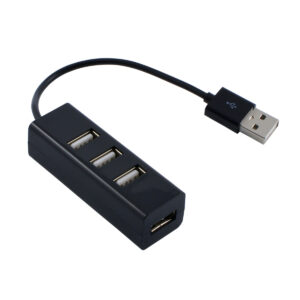 USB хъб 1TECH с 4 порта, Черен - Image 1